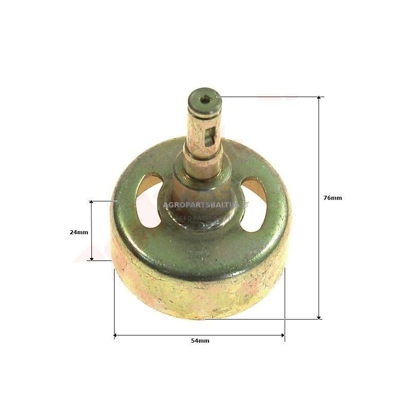 Sankabos būgnelis kiniškoms žoliapjovėms 54x24x76 Sankabos būgnelis kiniškoms žoliapjovėms 54x24x76