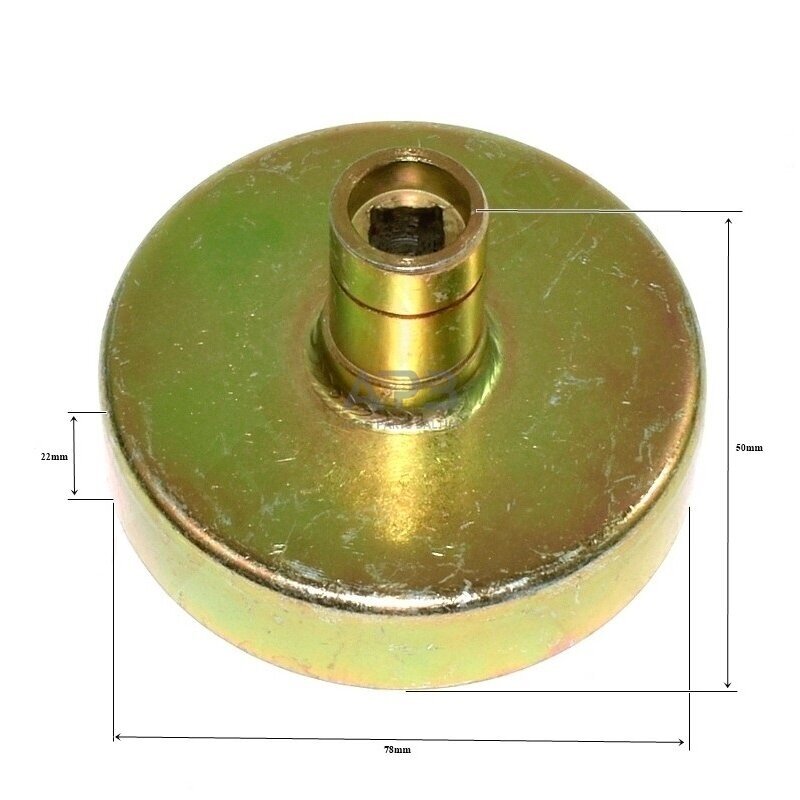 Sankabos būgnelis kiniškoms žoliapjovėms 78x22x50x4T9 Sankabos būgnelis kiniškoms žoliapjovėms 78x22x50x4T9