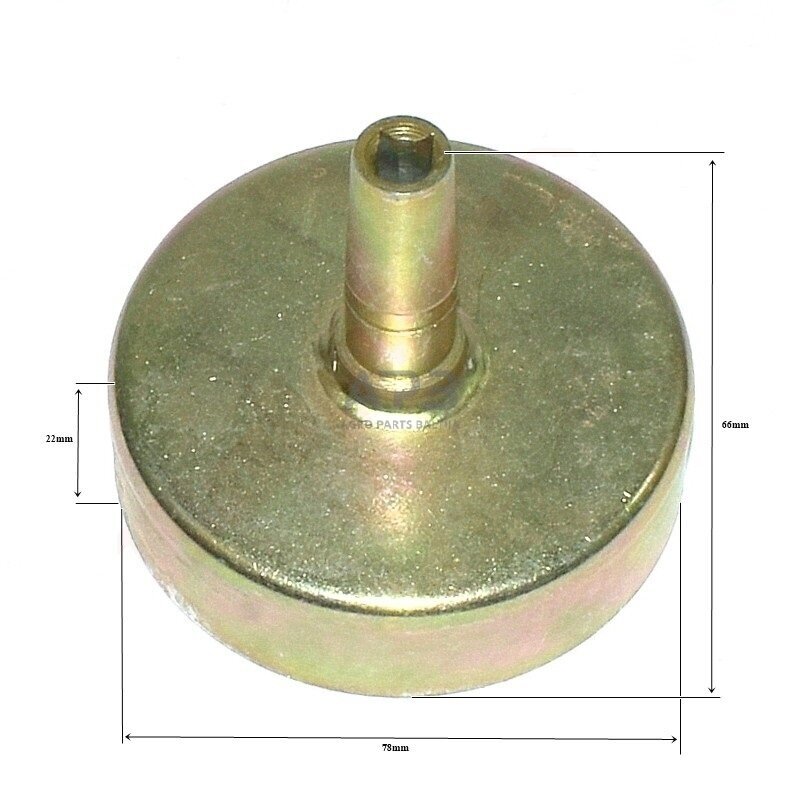 Sankabos būgnelis kiniškoms žoliapjovėms 78x22x66x4T7 Sankabos būgnelis kiniškoms žoliapjovėms 78x22x66x4T7