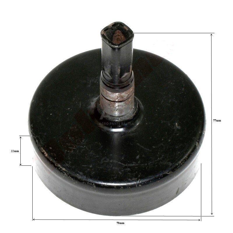 Sankabos būgnelis kiniškoms žoliapjovėms 78x22x77x4T7 Sankabos būgnelis kiniškoms žoliapjovėms 78x22x77x4T7