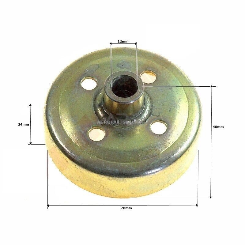 Sankabos būgnelis kiniškoms žoliapjovėms 78x24x40x12