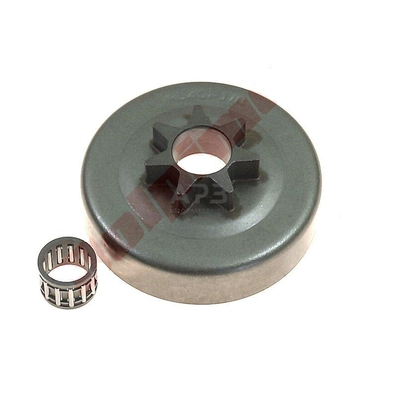 Sankabos būgnelis su guoliu Partner 450, žingsnis .325 užgriebiai 7. 106658X Sankabos būgnelis su guoliu Partner 450, žingsnis .325 užgriebiai 7. 106658X