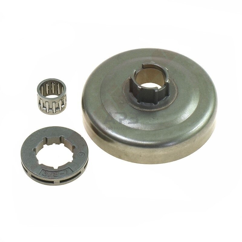 Sankabos būgnelis su guoliu ir žvaigždute Husqvarna 435, žingsnis 3/8" užgriebiai 7. 537 29 16-02, 537291602, 5372916-02 Sankabos būgnelis su guoliu ir žvaigždute Husqvarna 435, žingsnis 3/8" užgriebiai 7. 537 29 16-02, 537291602, 5372916-02