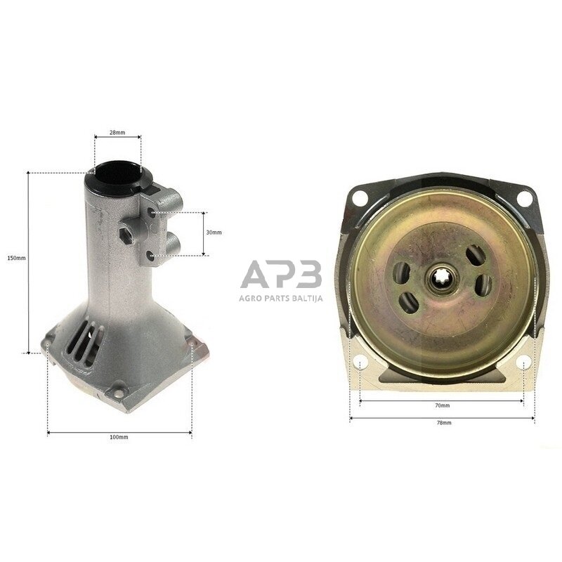 Sankabos korpusas su būgneliu kinietiškoms žoliapjovėms 28,00 mm x 7T septyniakampė žvaigždutė 100,00 mm x 78,00 mm Sankabos korpusas su būgneliu kinietiškoms žoliapjovėms 28,00 mm x 7T septyniakampė žvaigždutė 100,00 mm x 78,00 mm
