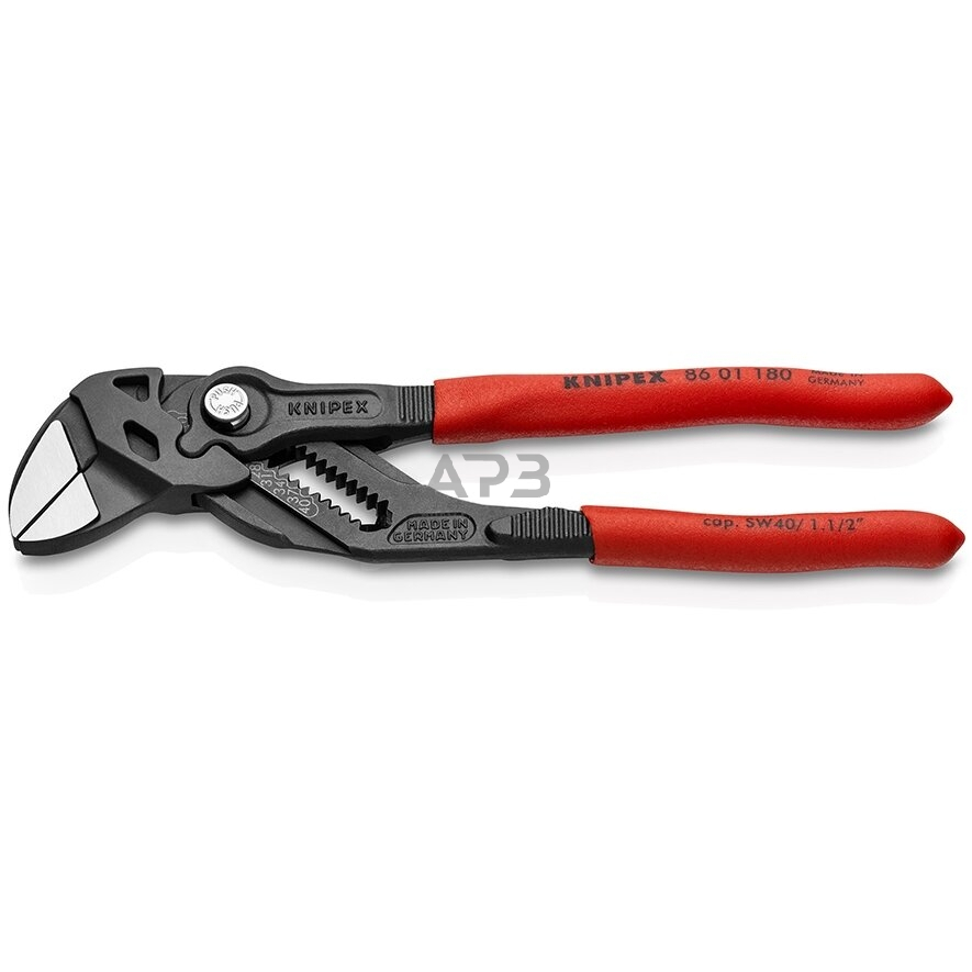 Santechninės replės - raktas KNIPEX su fiksavimu 180mm Santechninės replės - raktas KNIPEX su fiksavimu 180mm