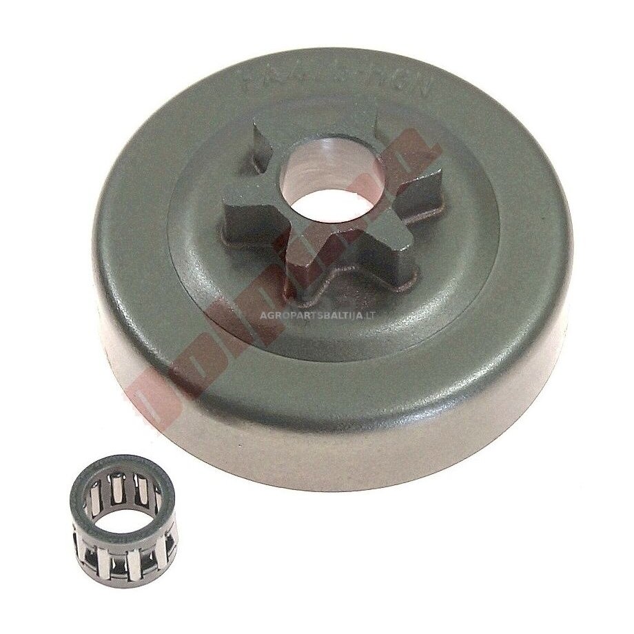 Sankabos būgnelis su guoliu Jonserd 2036, žingsnis 3/8" užgriebiai 6. 41569X Sankabos būgnelis su guoliu Jonserd 2036, žingsnis 3/8" užgriebiai 6. 41569X