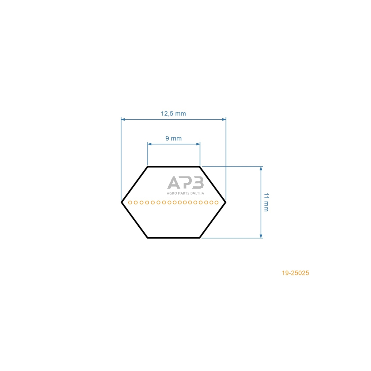 Šešiabriaunis pjaunamosios diržas Lawnflite 705 LA, 703 GLT, 703 LT, 705 LA AA90 12,5x2288mm Li, 12,5x2339mm La 2 Šešiabriaunis pjaunamosios diržas Lawnflite 705 LA, 703 GLT, 703 LT, 705 LA AA90 12,5x2288mm Li, 12,5x2339mm La 2