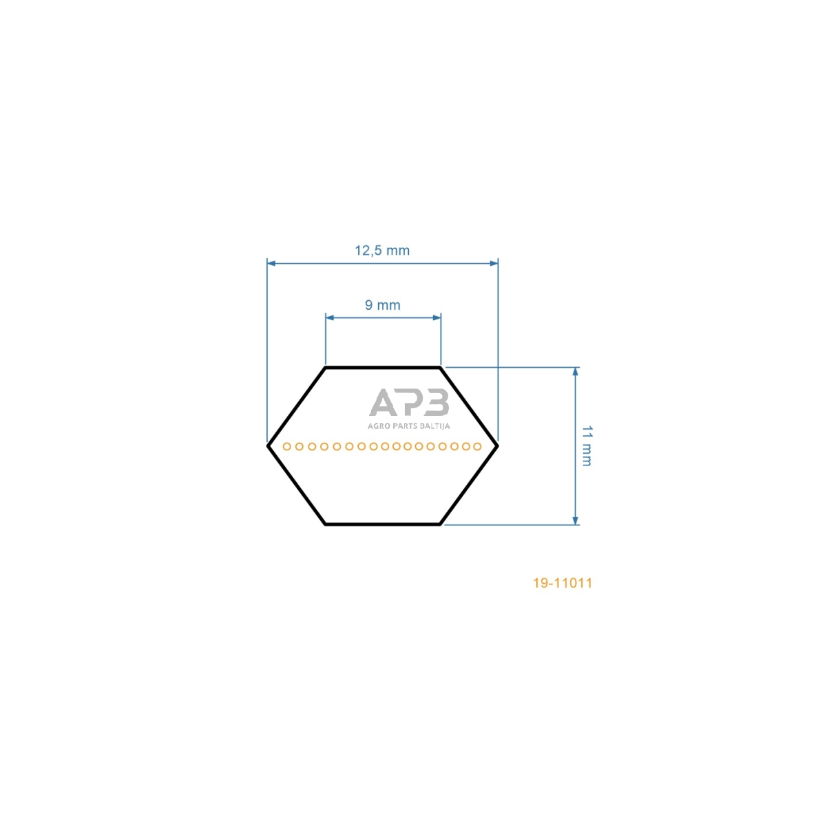 Šešiabriaunis pjaunamosios diržas Stiga Estate Senator, Estate President HST17, Pro HST17, SC9214, ESTATE 2084 AA86 12,5x2184mm Li, 12,5x2235mm La 2 Šešiabriaunis pjaunamosios diržas Stiga Estate Senator, Estate President HST17, Pro HST17, SC9214, ESTATE 2084 AA86 12,5x2184mm Li, 12,5x2235mm La 2