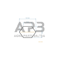 Šešiabriaunis pjaunamosios diržas Dolmar TM-92-14, TM-92-14H AA86 12,5x2184mm Li, 12,5x2235mm La