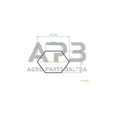 Šešiabriaunis pjaunamosios diržas Jonsered ICT15, ICT16A, ICT17A, ICT18A, ICT19A, LT221CMA2, LT2117CMA, LT2118CMA, LT2118CMA2, LT2119CMA, LT2120CMA2, LT2122CMA AA112 pjaunamosios plotis 42 (107 cm) 12,5x2847mm Li, 12,5x2898mm La