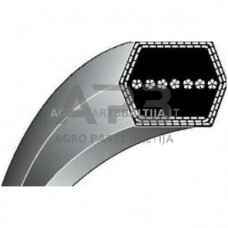 Šešiabriaunis pjaunamosios diržas Castel Garden MP98c, SD98, M145HK FS481V-AS58, XDC 170 31R607-0001-B1, XDC 170 HD 31R607-0001-B1, 135061509/0, 1350615090, 35061509/0, 350615090, 135062020/0, 1350620200, 35062020/0, 350620200 AA96 12,7x2491mm La