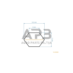 Šešiabriaunis pjaunamosios diržas Bolens BL 175/105 AT pjaunamosios plotis 41 ( 105 cm ) AA92 12,5x2339mm Li, 12,5x2390mm La