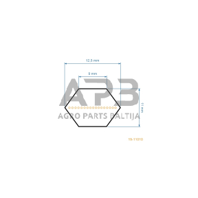 Šešiabriaunis pjaunamosios diržas Sabre 1336HR AA85 12,5x2161mm Li, 12,5x2212mm La