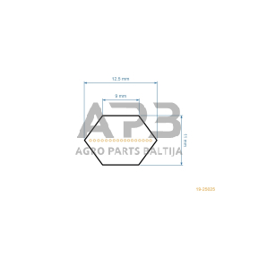 Šešiabriaunis pjaunamosios diržas Variolux V-RTH 130/92 T, V-RTH 155/92 T, V-RTH 135/92 T AA90 12,5x2288mm Li, 12,5x2339mm La
