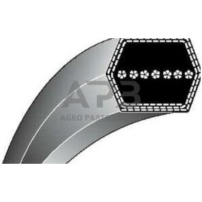 Šešiabriaunis diržas John Deere BB125 17x3131mm Li, 17x3219mm La F910, F911, F912, F915, F925, F930, F932, F935, 425, 445, 455, X700, X720, X724, X728, X729, X740, X744, X748, X749, M120381 Šešiabriaunis diržas John Deere BB125 17x3131mm Li, 17x3219mm La F910, F911, F912, F915, F925, F930, F932, F935, 425, 445, 455, X700, X720, X724, X728, X729, X740, X744, X748, X749, M120381