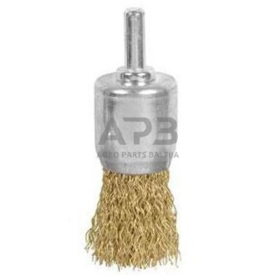 Šepetys vielinis teptuko tipo, garbanotas, 25mm Šepetys vielinis teptuko tipo, garbanotas, 25mm