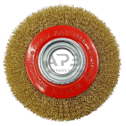 Šepetys vielinis disko tipo, plokščias, garbanotas, 300x32mm Šepetys vielinis disko tipo, plokščias, garbanotas, 300x32mm