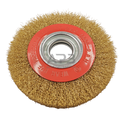 Šepetys vielinis disko tipo, plokščias, garbanotas, 300x32mm 1 Šepetys vielinis disko tipo, plokščias, garbanotas, 300x32mm 1