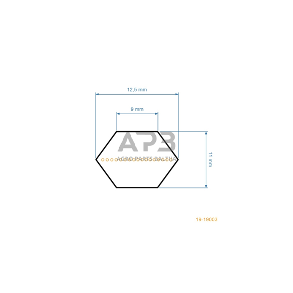 Šešiabriaunis eigos diržas Agrostroj 022661 AA128 12,7x3233mm Li, 12,7x3304mm La 2 Šešiabriaunis eigos diržas Agrostroj 022661 AA128 12,7x3233mm Li, 12,7x3304mm La 2