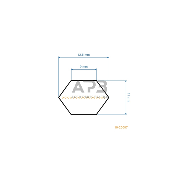 Šešiabriaunis pjaunamosios diržas Yard Man 13/102, 16/102, 125/40, 125/102, 130/102, 160/102, 906, 4600/102H, E125, E145, E160, E/165, EH/130, EH155, EH160, EH/180, ET13, ET14 AA88 pjaunamosios plotis N40 (102 cm) 12,5x2235mm Li, 12,5x2286mm La 2