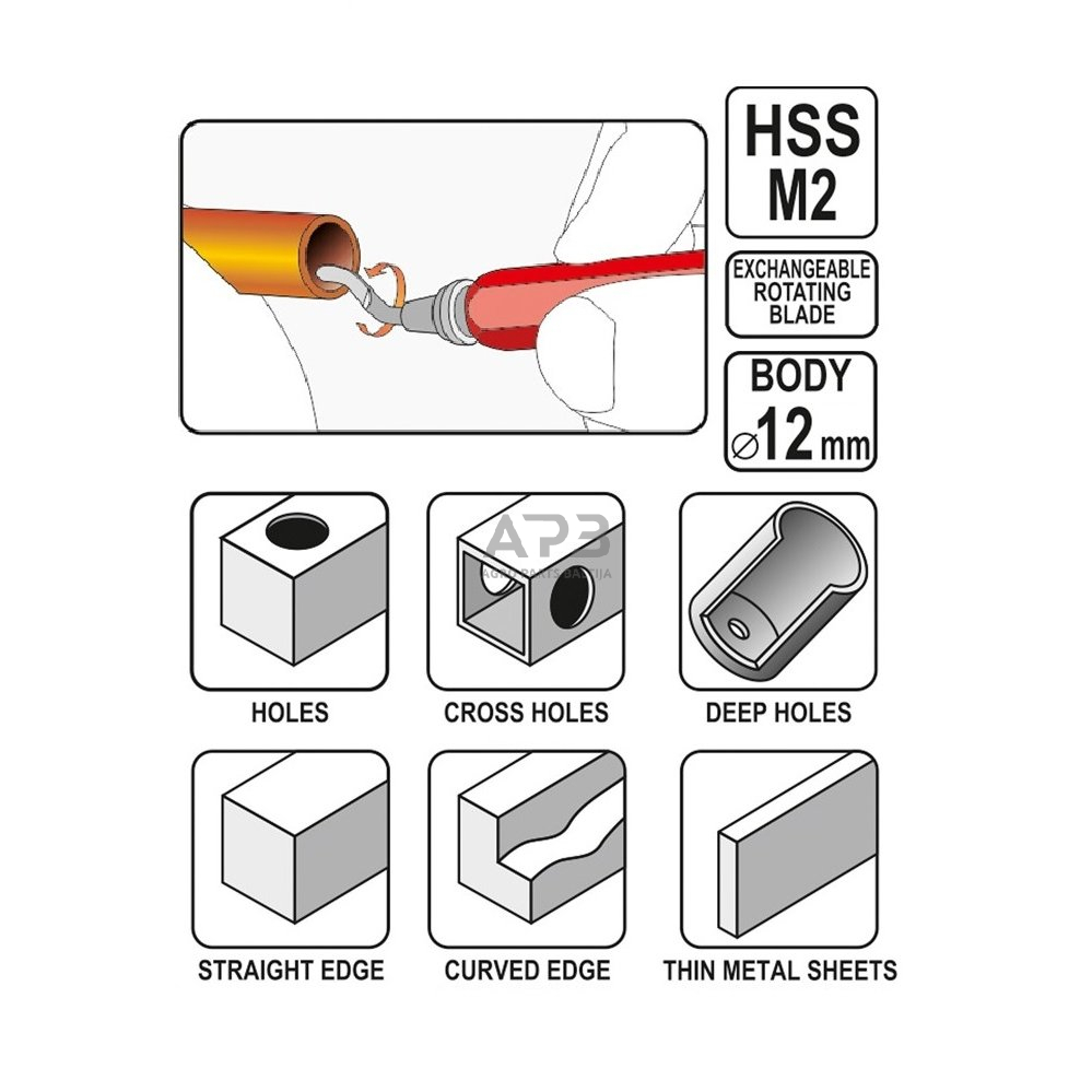 Šerpetų šalinimo nuo briaunų įrankis 1 Šerpetų šalinimo nuo briaunų įrankis 1