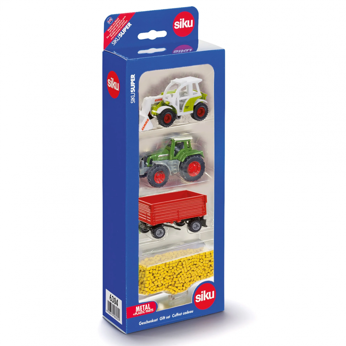Siku žemės ūkio modeliukų dovanų rinkinys 6304, 10630400000 Siku žemės ūkio modeliukų dovanų rinkinys 6304, 10630400000
