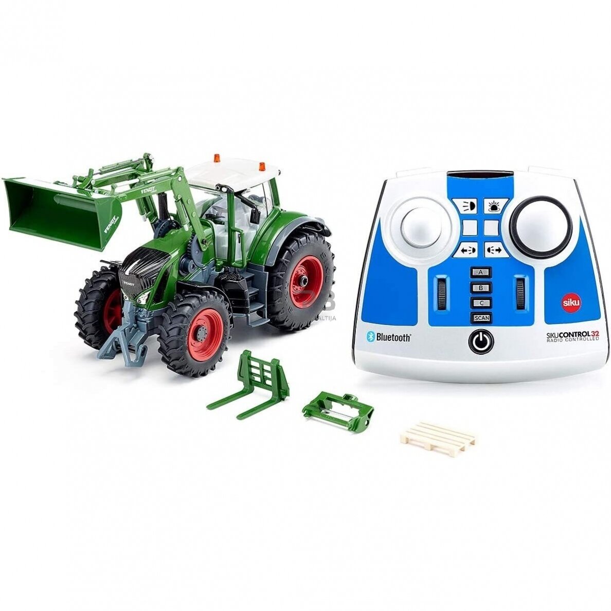 Siku traktorius Fendt 933 Vario su priekiniu krautuvu, Bluetooth nuotolinio valdymo pultu ir programėlių valdymu, 6796 Siku traktorius Fendt 933 Vario su priekiniu krautuvu, Bluetooth nuotolinio valdymo pultu ir programėlių valdymu, 6796