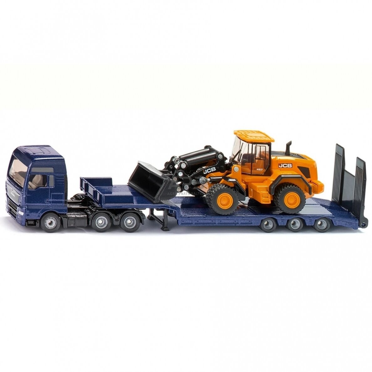 Siku MAN sunkvežimis, žemo profilio priekaba, JCB frontalinis krautuvas, 10179000000