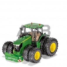 Siku traktorius John Deere 7290R su dvigubomis padangomis, Bluetooth programėlės valdymu ir nuotolinio valdymo moduliu, 10673600000