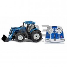Siku traktorius su priekiniu krautuvu, programėlių valdymu ir Bluetooth nuotolinio valdymo moduliu New Holland T7.315, 6798