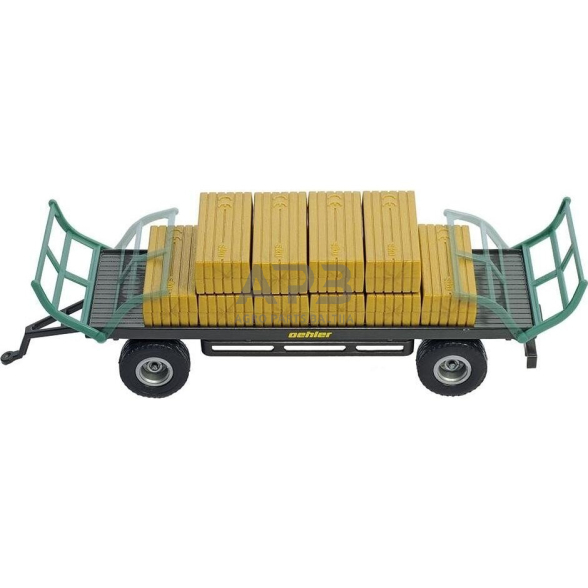 Siku traktorius CLAAS su kvadratiniu rulonų griebtuvu ir priekaba, 10194600000 5 Siku traktorius CLAAS su kvadratiniu rulonų griebtuvu ir priekaba, 10194600000 5