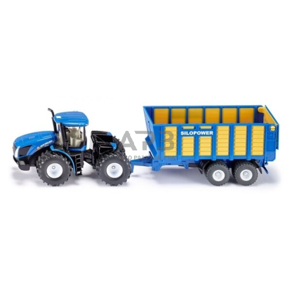 Siku traktorius su siloso priekaba, 10194700000 Siku traktorius su siloso priekaba, 10194700000