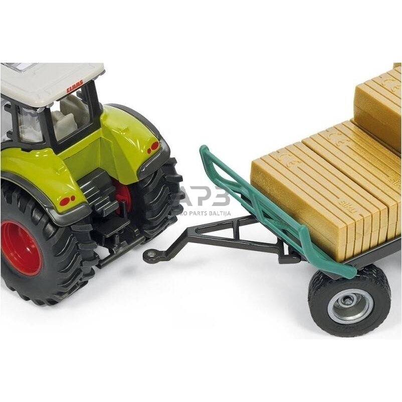 Siku traktorius CLAAS su kvadratiniu rulonų griebtuvu ir priekaba, 10194600000 3 Siku traktorius CLAAS su kvadratiniu rulonų griebtuvu ir priekaba, 10194600000 3