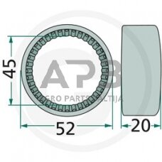 SKF adatinis guolis HK 4520