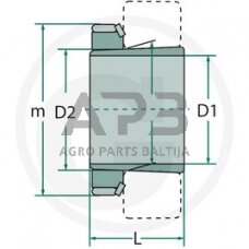 SKF įvorė guoliams H 308