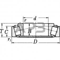 SKF kūginis ritininis guolis 130x60x33,50 mm