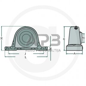 SKF guolių mazgas korpusinis guolis SY 25 TF