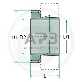 SKF įvorė guoliams H 308