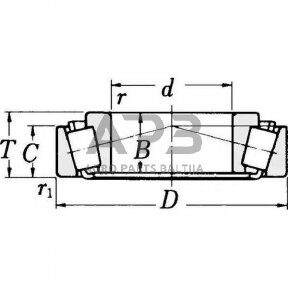 SKF kūginis ritininis guolis 130x60x33,50 mm