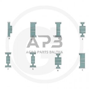 Skriemulys diržinei pavarai 2 griovelių, SPB profilis, Išorinis Ø (mm): 125, Darbinis Ø (mm): 118