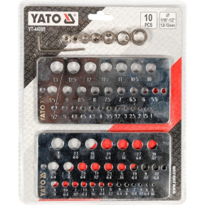 Skylių šablonas/ gręžimo gylio ribotuvas 10vnt. (1.0-13.0mm)