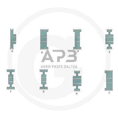 Skriemulys diržinei pavarai 3 griovelių, SPZ profilis, Išorinis Ø (mm): 144, Darbinis Ø (mm): 140
