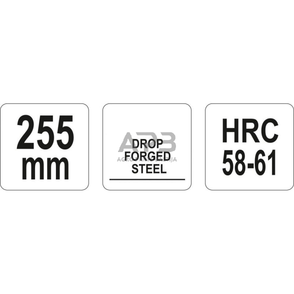 Skardos kirpimo žirklės 255mm (tiesios) 3 Skardos kirpimo žirklės 255mm (tiesios) 3