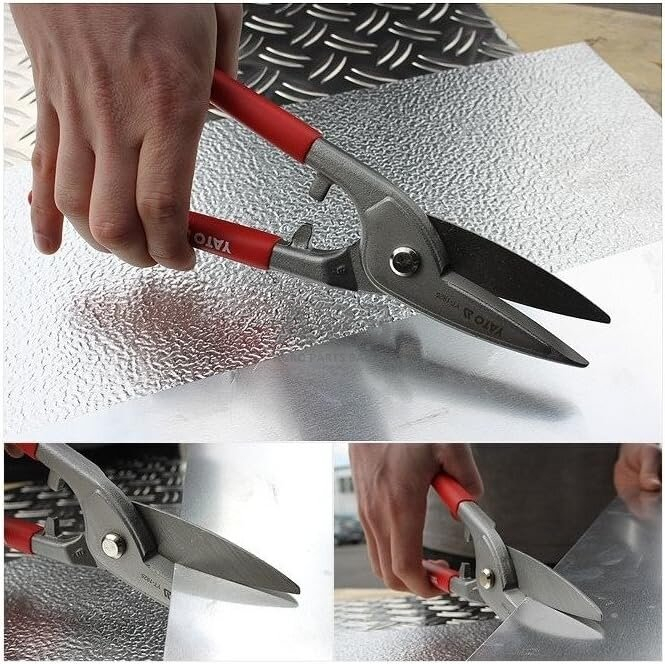 Skardos kirpimo žirklės 255mm (tiesios) 2 Skardos kirpimo žirklės 255mm (tiesios) 2