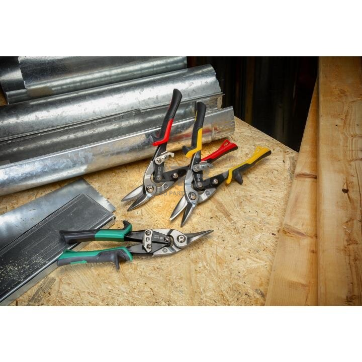 Skardos kirpimo žirklių rinkinys 250mm 3vnt. 3 Skardos kirpimo žirklių rinkinys 250mm 3vnt. 3