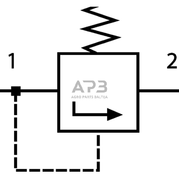 Slėgio ribojimo vožtuvas Wabco 4341001257 2 Slėgio ribojimo vožtuvas Wabco 4341001257 2