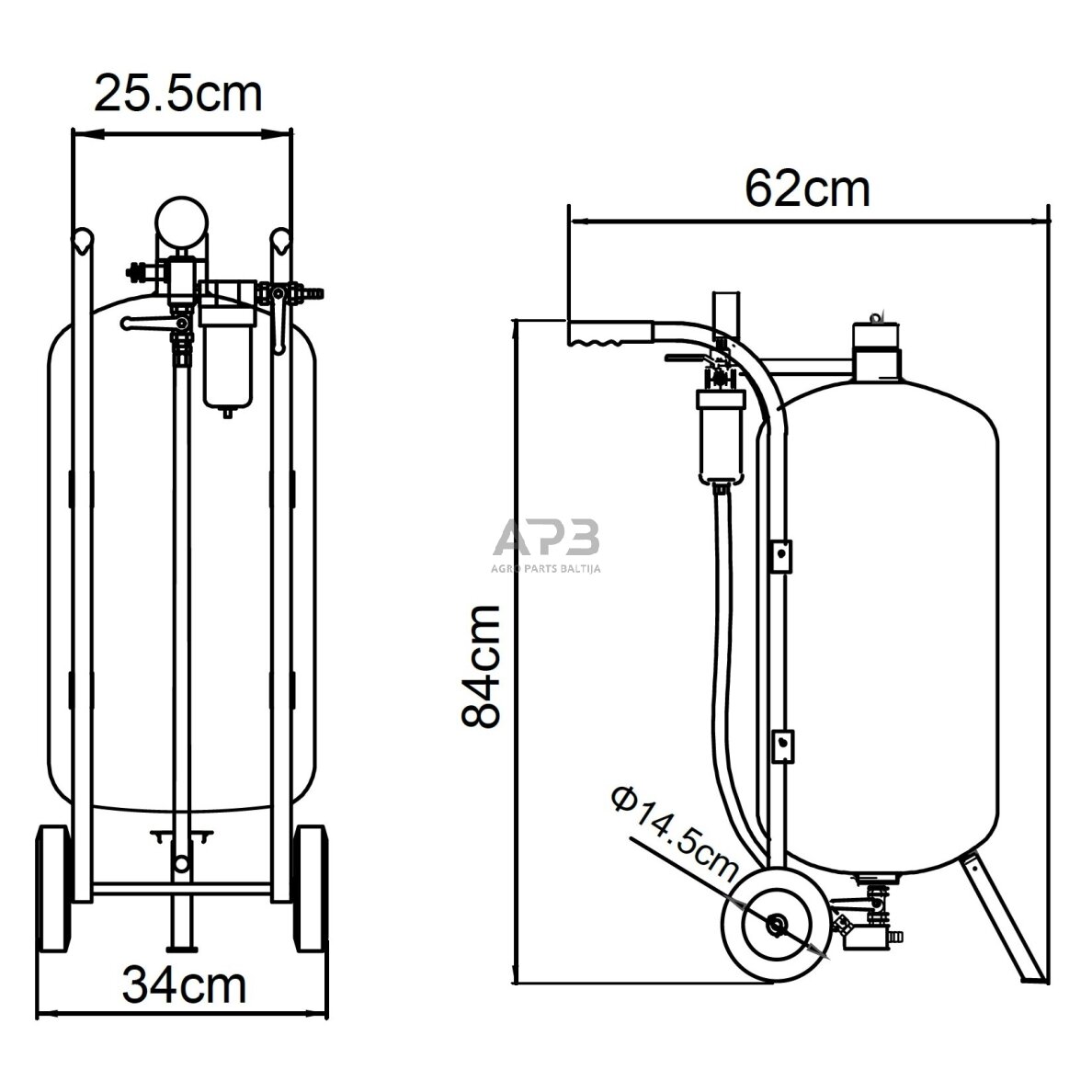 Smėliapūtė 10 galonų (38L) 1 Smėliapūtė 10 galonų (38L) 1