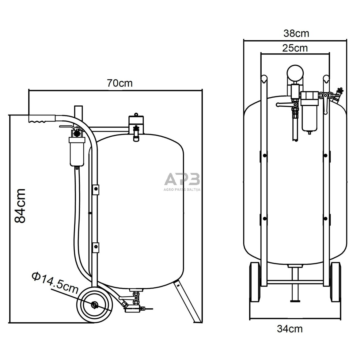 Smėliapūtė 20 galonų (75L) 1