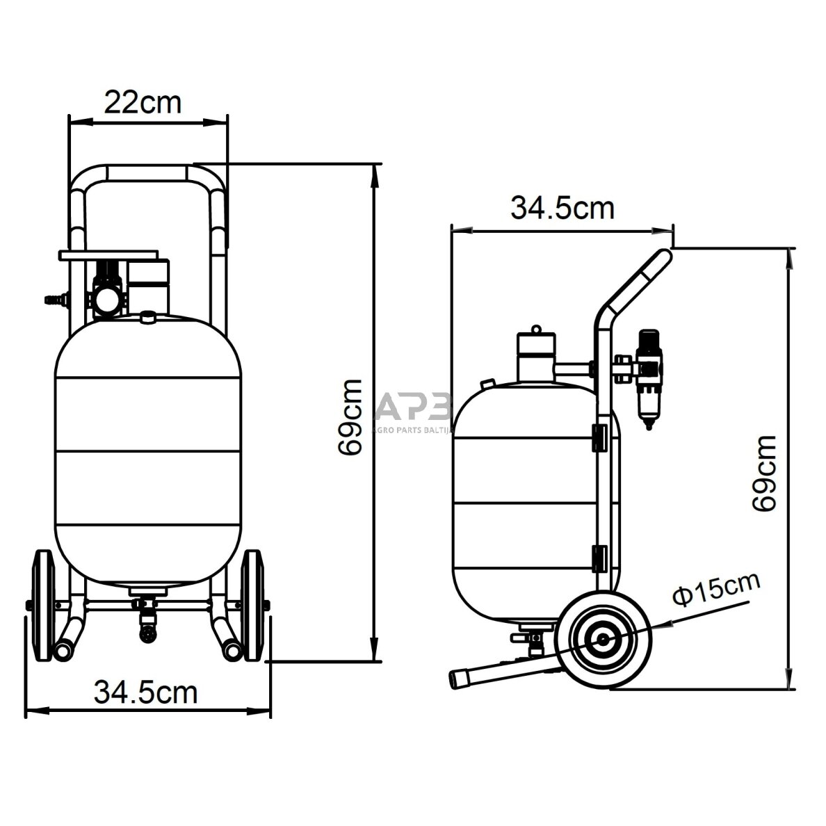 Smėliapūtė 5 galonų (19L) 1 Smėliapūtė 5 galonų (19L) 1