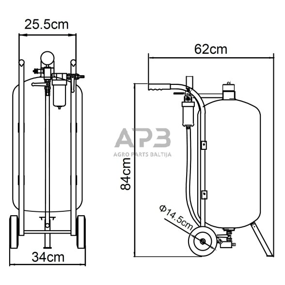 Smėliapūtė 10 galonų (38L) 1 Smėliapūtė 10 galonų (38L) 1